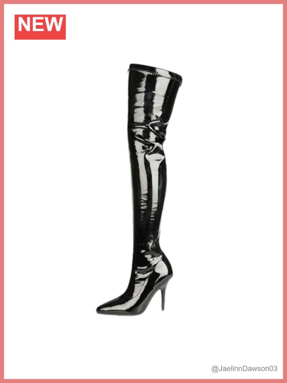 Over-the-Knee Stiletto Boots Pointed Toe Stretch Fabric Side Zip